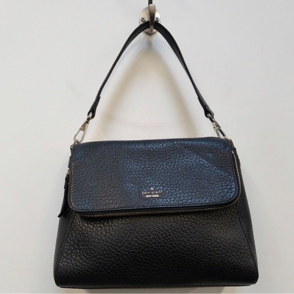 EUC Kate Spade Black Pebble Leather Purse